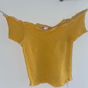 Lottie miss yellow crop top